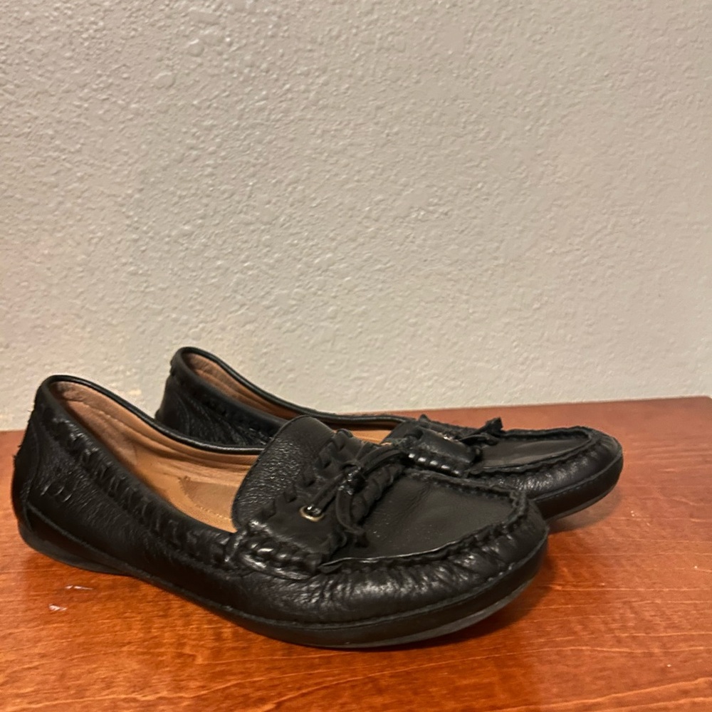 Women's Nuture Black Leather Shoes Size 7.5